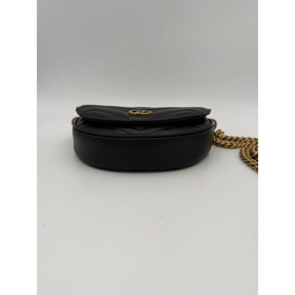 Gucci GUCCI MARMONT Black Shoulder Bag Women's Chain - Picture 6 of 6